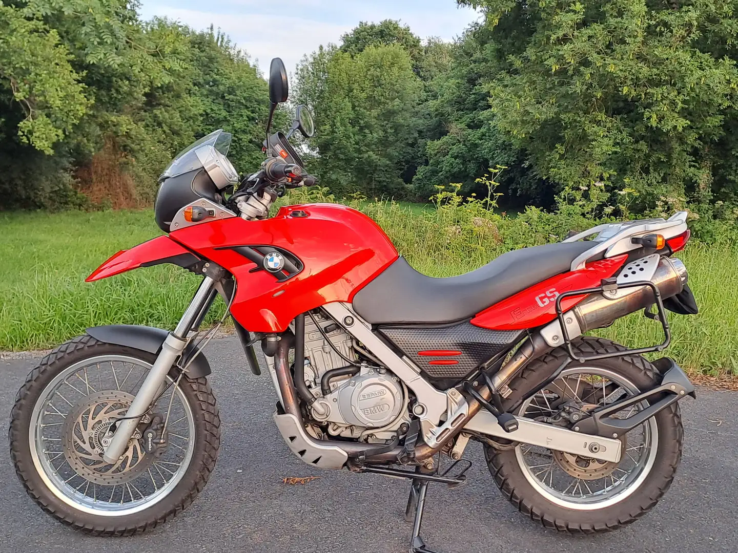 BMW F 650 GS Modelo 2004-07 con maletas y extras Rojo - 2