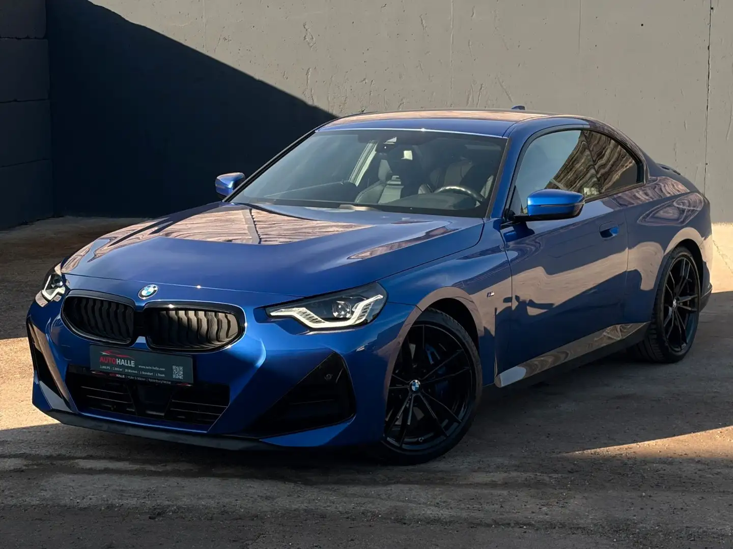 BMW 220 i G42 M Sport Pro Shadow Leder DrAss H&K Cam Blau - 1