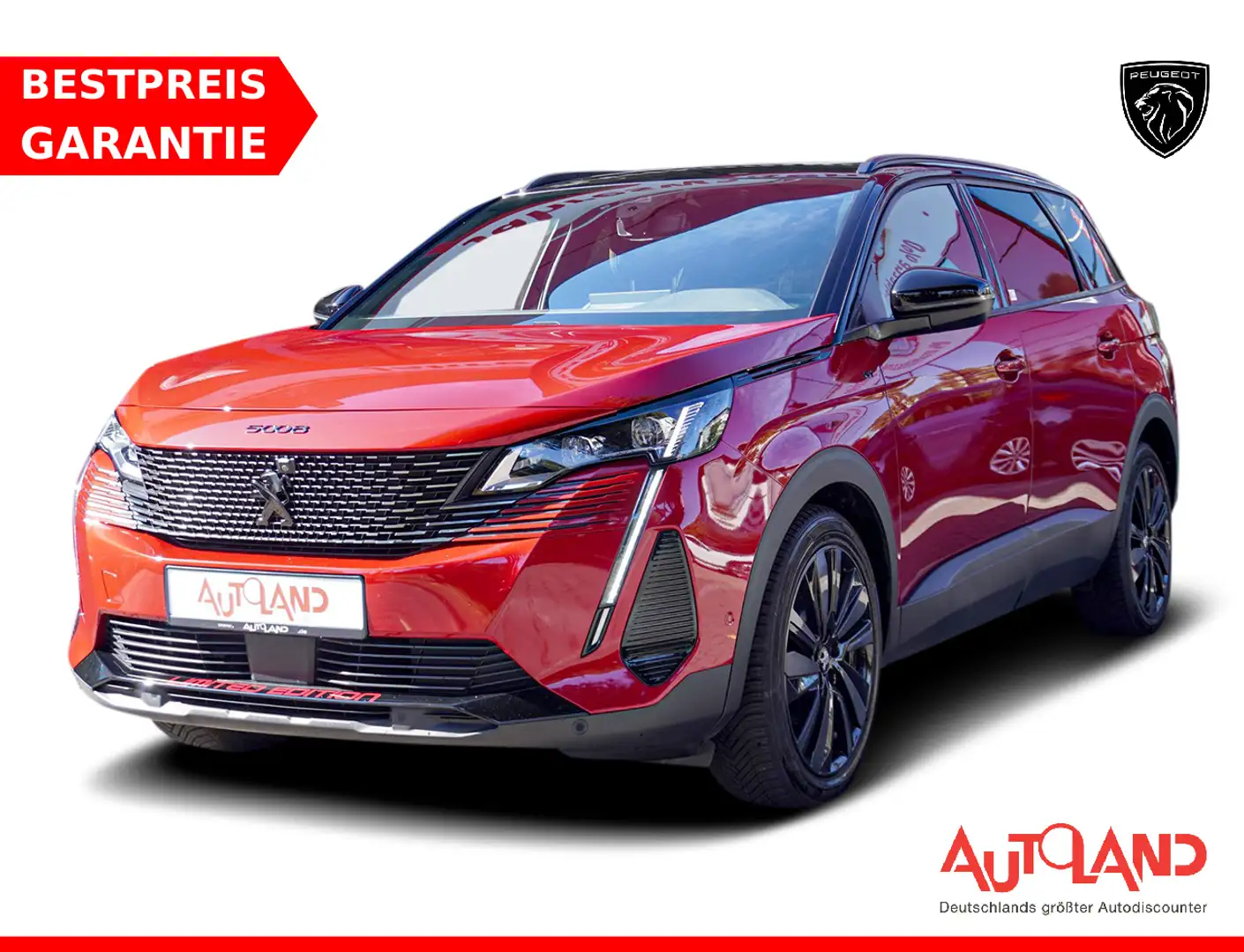 Peugeot 5008 1.6 PureTech GT Pack Panorama 360° 7-Sitzer Rouge - 1
