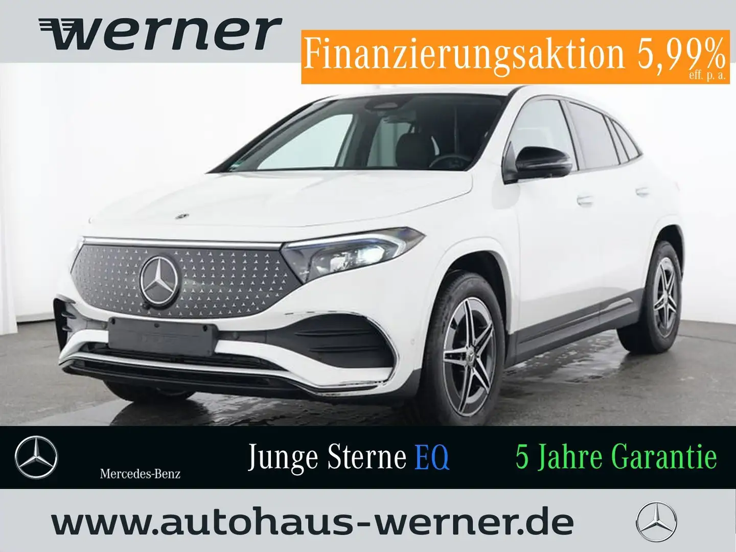Mercedes-Benz EQA 250+ AMG-ADVANCED+ NIGHT AHK FAP SOUND 360° Weiß - 1
