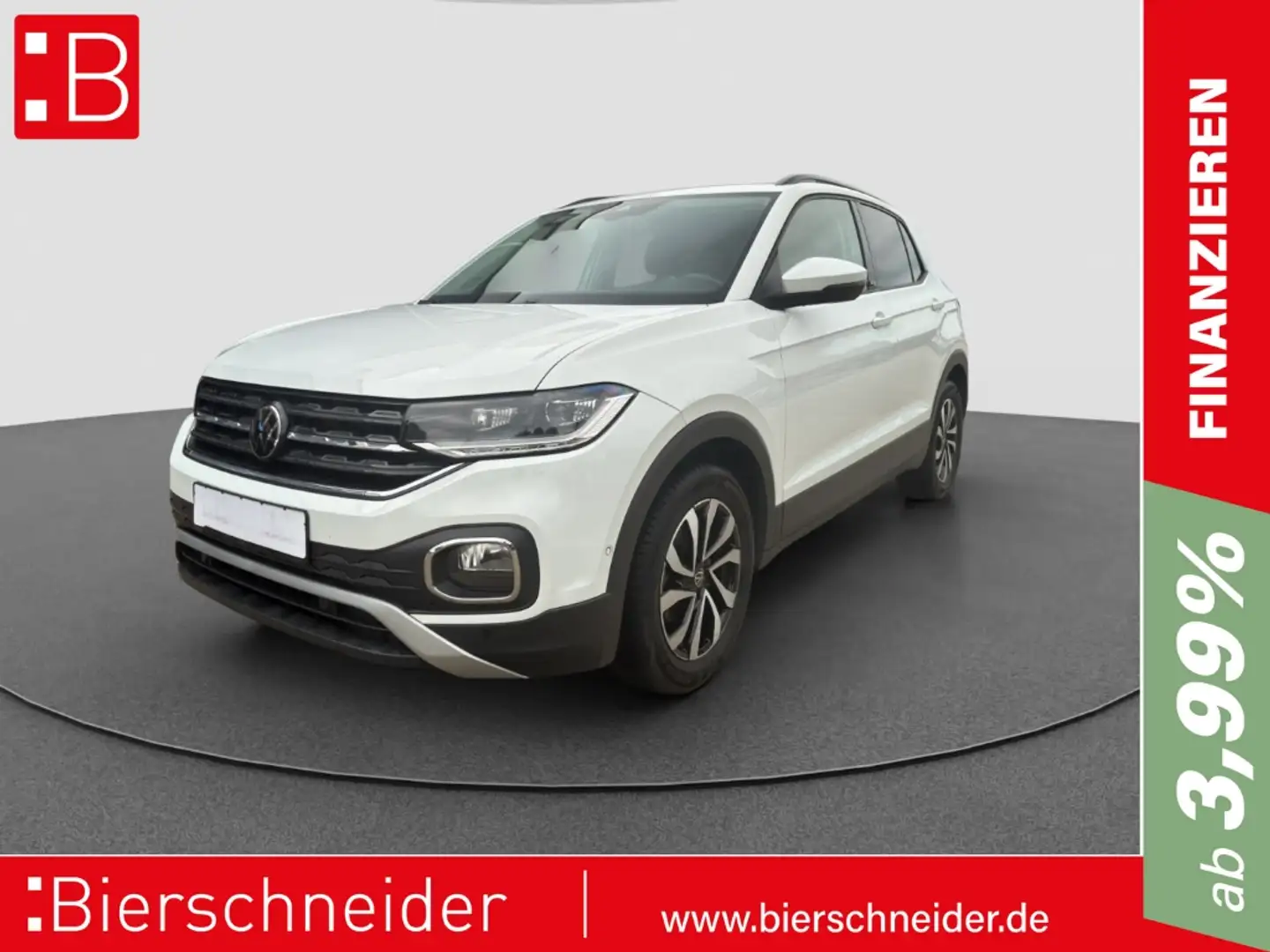 Volkswagen T-Cross 1.0 TSI DSG Active AHK KAMERA LED ACC NAVI Weiß - 1