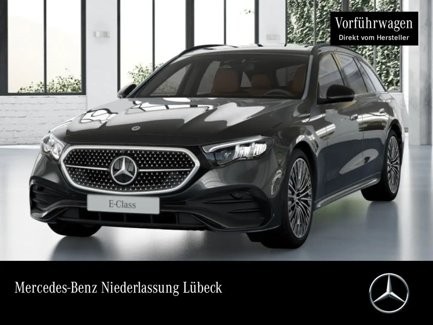 Mercedes-Benz E 220 d T AMG 360° Pano Distr. LED AHK Night PTS Grau - 1