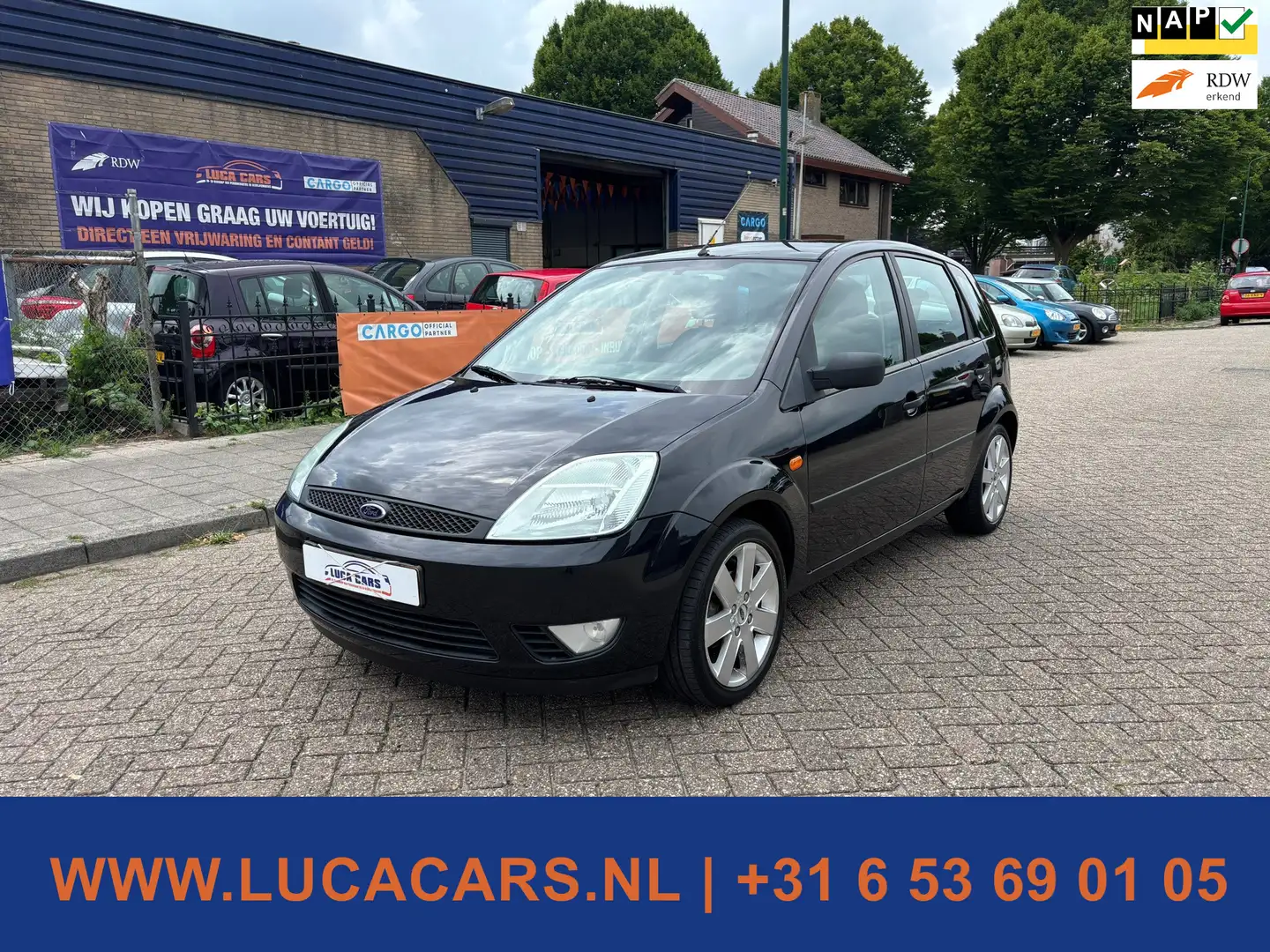 Ford Fiesta 1.4-16V Futura NIEUWE APK! 2X SLEUTEL Black - 1