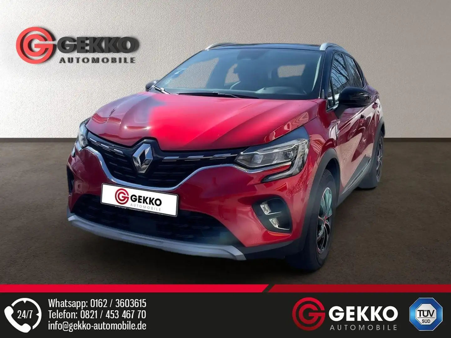 Renault Captur Intens + LED+ACC+NAVI+KAMERA+PDC+Kessy+Regensensor Červená - 1