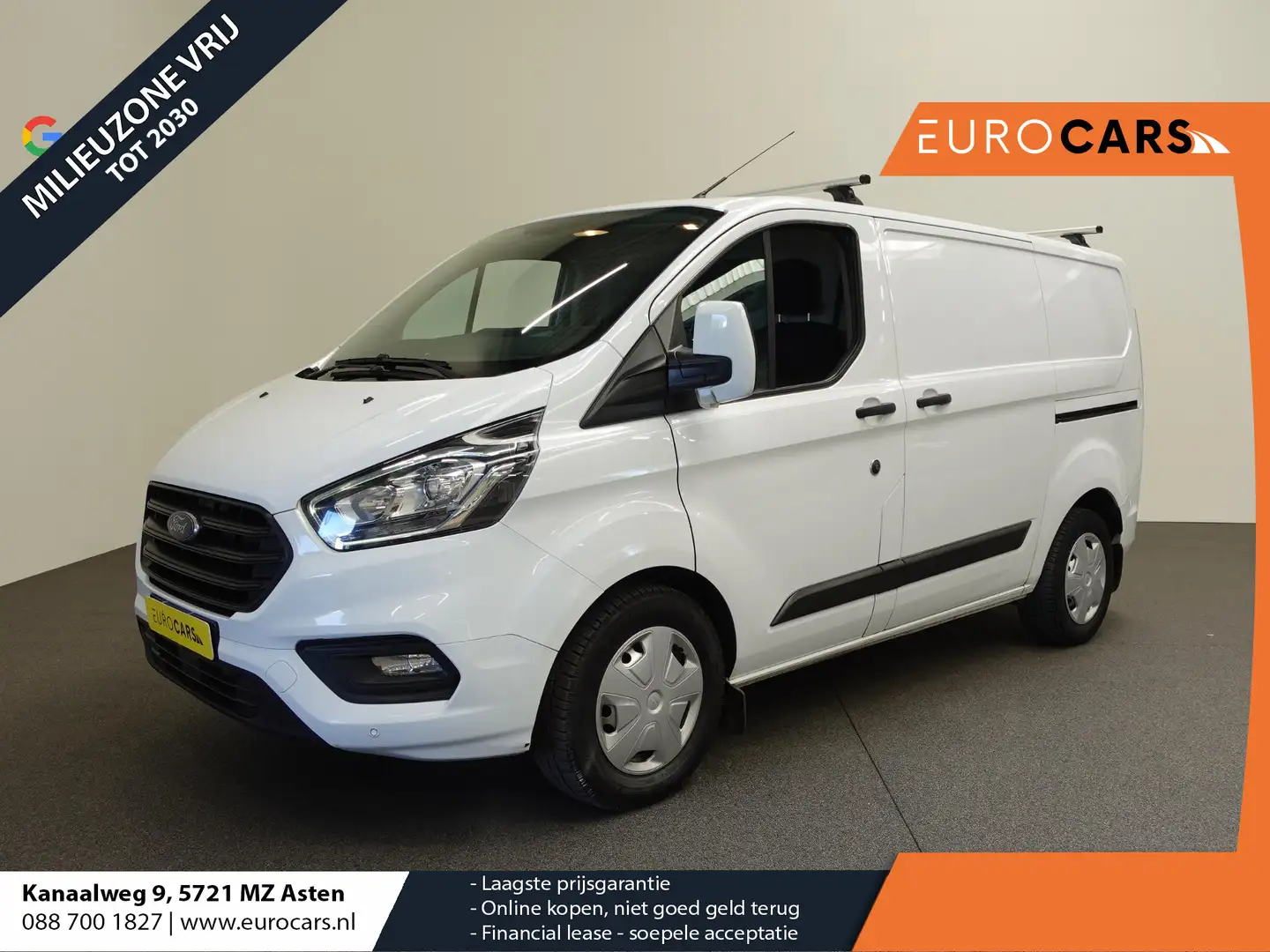 Ford Transit Custom 131pk Automaat L1H1 Trend 2x Schuifdeur Trekhaak C Weiß - 1