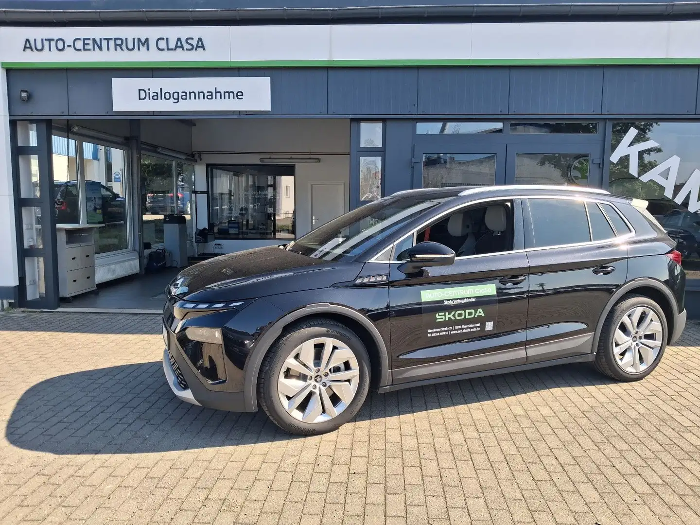 Skoda Elroq 85 Automatik AHK, ACC CANTON Head-Up FSH Negro - 1