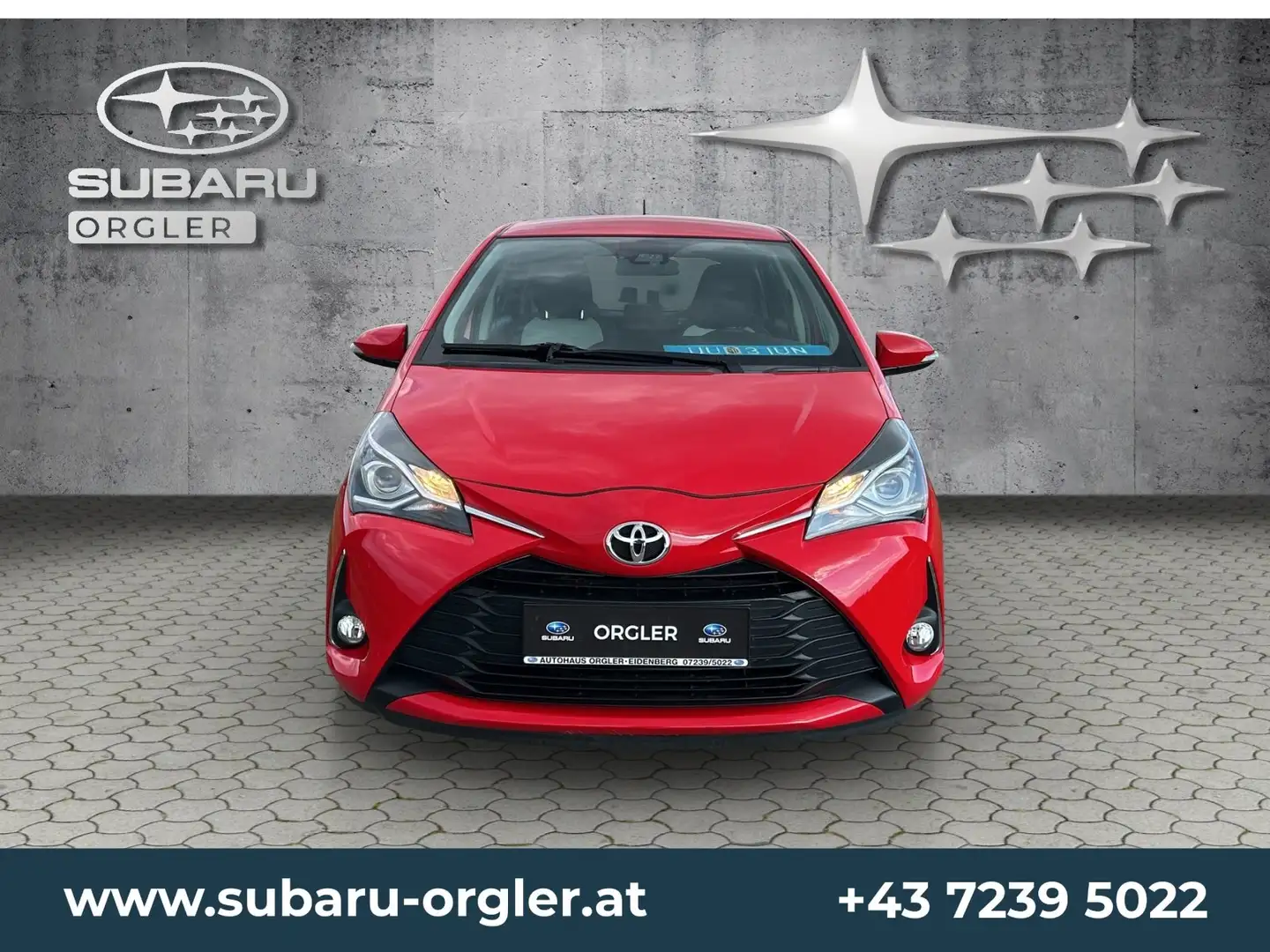 Toyota Yaris Yaris 1,0 VVT-i Active - 8-fach bereift Rot - 2