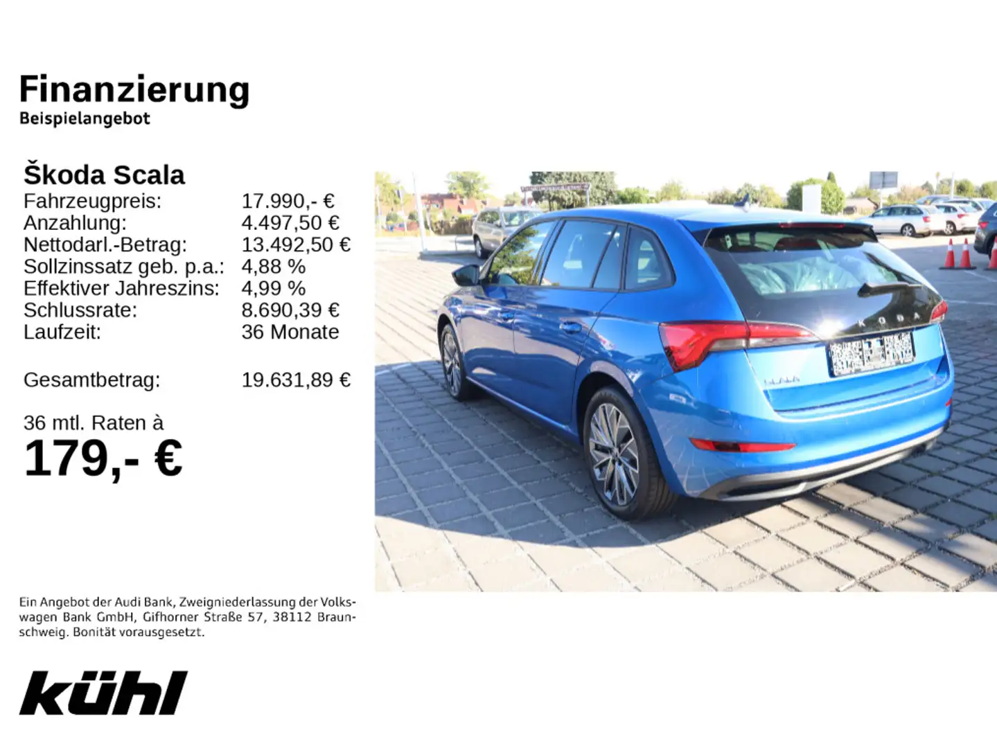 Skoda Scala 1.5 TSI Tour Blau - 2