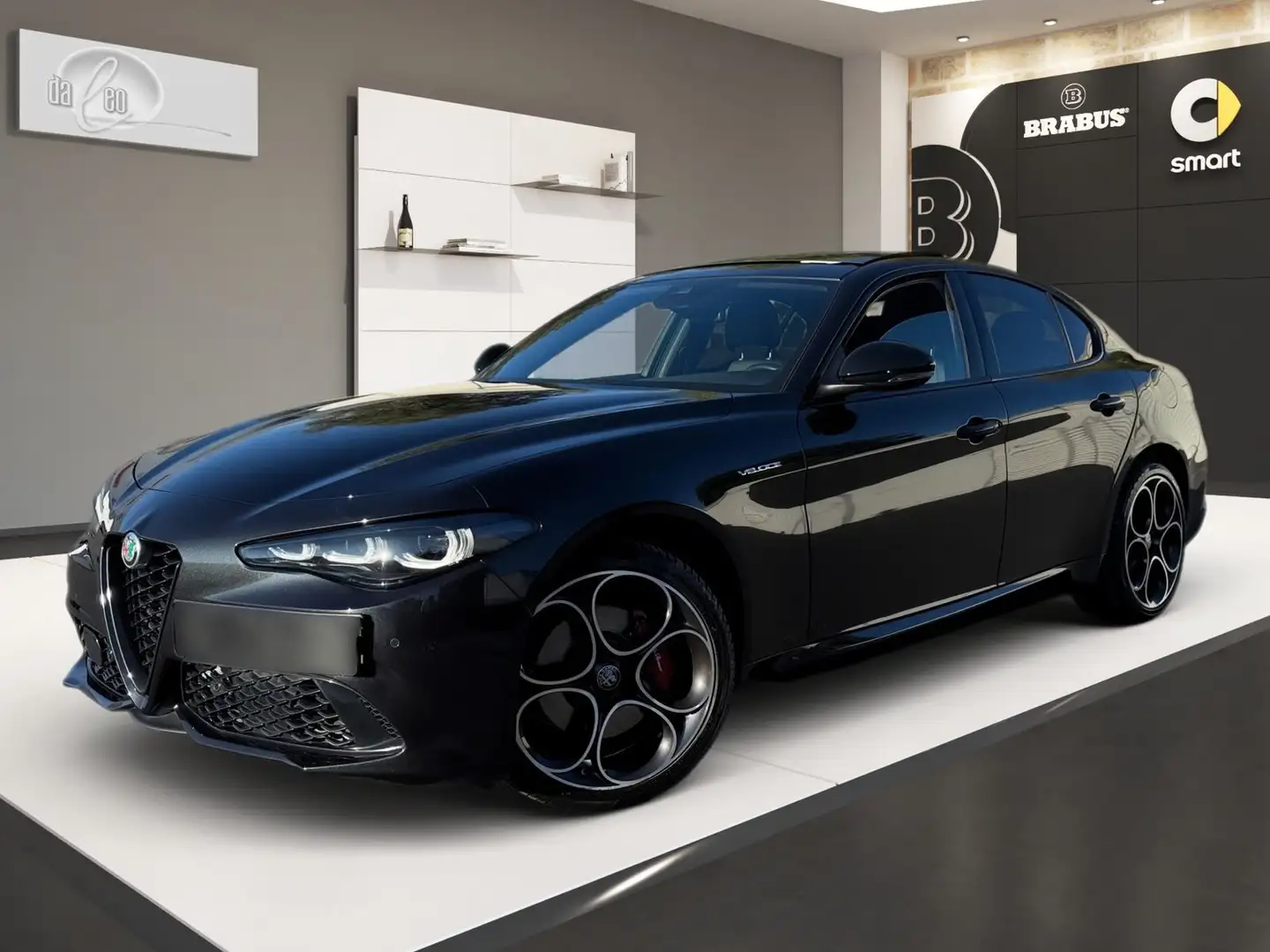 Alfa Romeo Giulia Veloce Q4 Panoramadach 3D Navi Kamera LED Zwart - 1