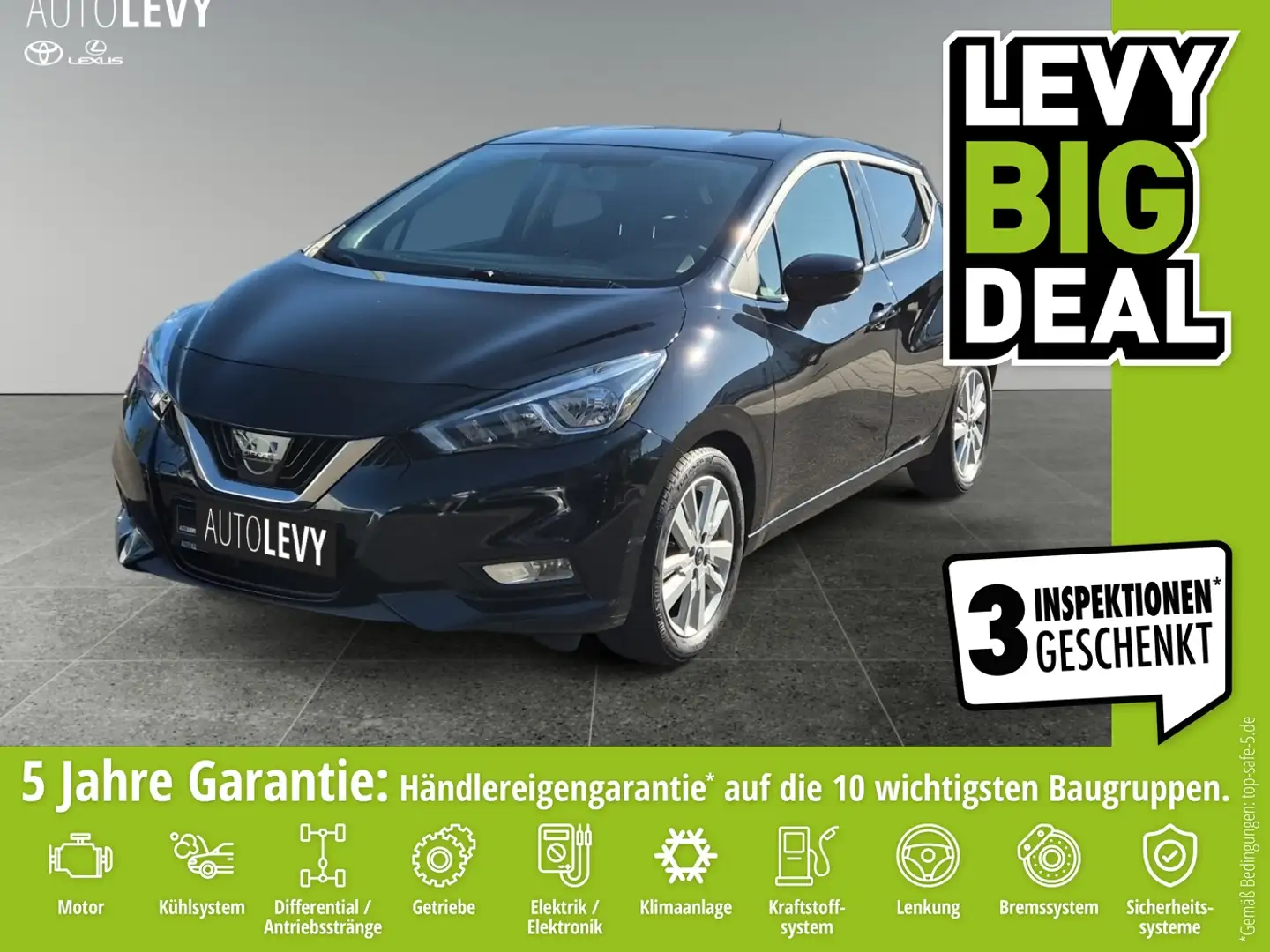 Nissan Micra 1.0 N-Way *Klima*PDC*SHZ*DAB*LM*RFK* Schwarz - 1