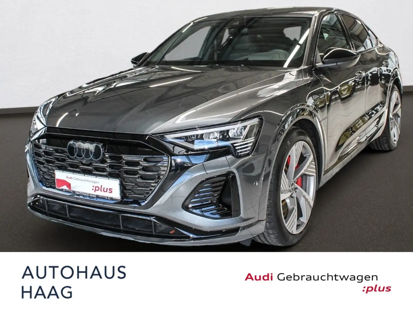 Audi Q8 e-tron Sportback S line 55 5JGar 2xLaden HUD Tour S line Grau - 1