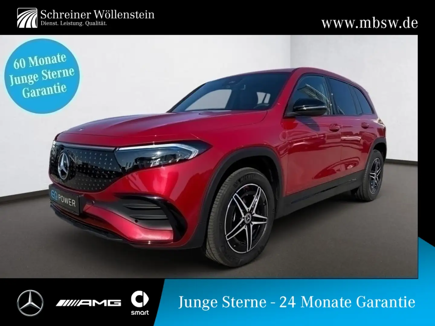 Mercedes-Benz EQB 300 4M AMG-Adv*Night*7-Sitze*FACELIFT*WiP* Roşu - 1
