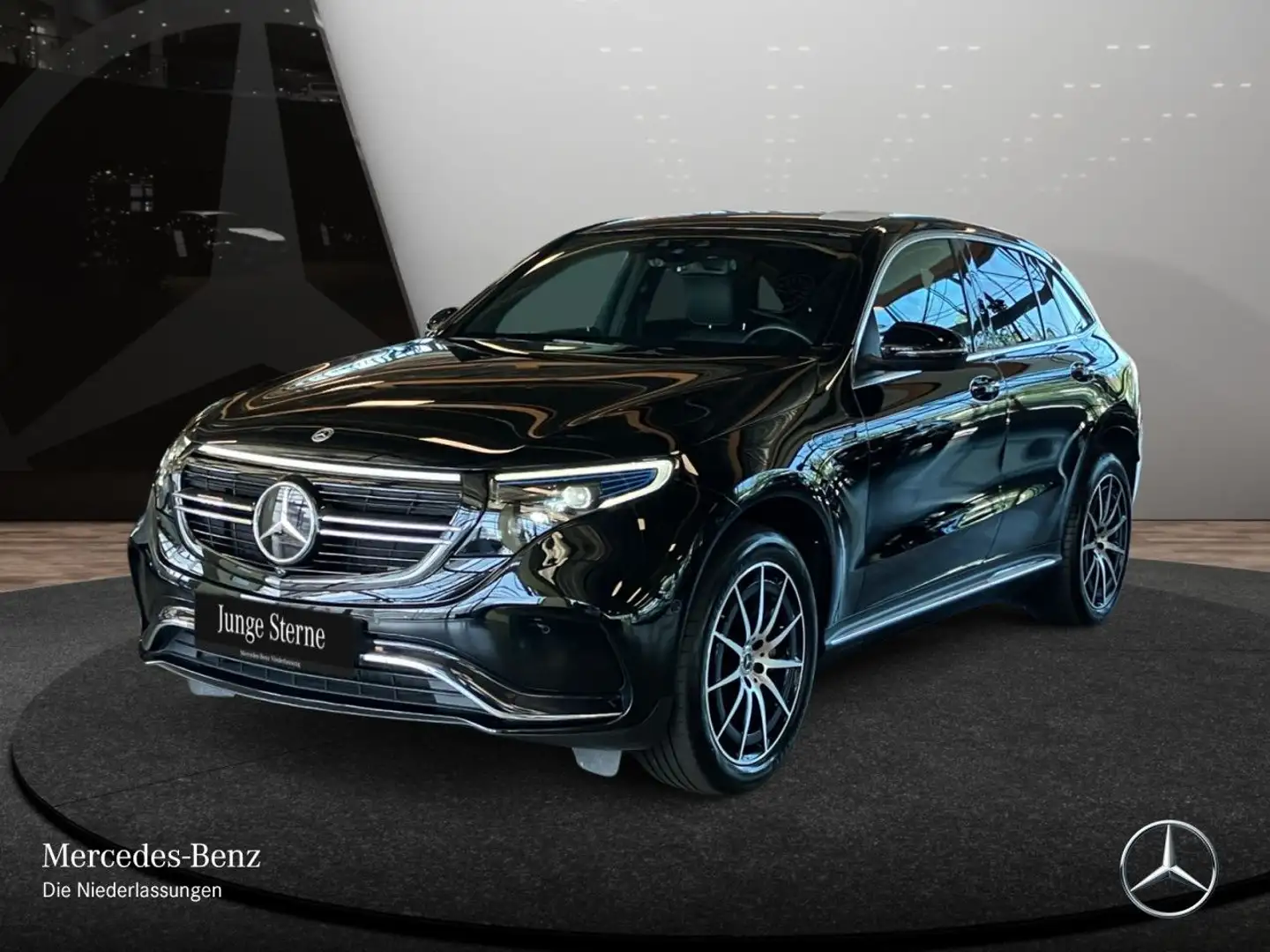 Mercedes-Benz EQC 400 4M AMG+MULTIBEAM+FAHRASS+BURMESTER+KAMERA Noir - 2