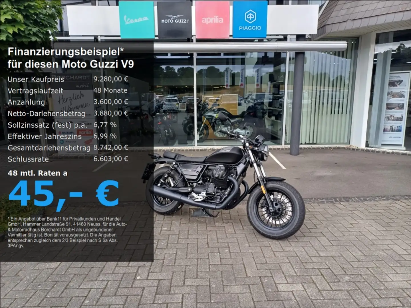 Moto Guzzi V 9 *Bobber*schwarz*65PS* Schwarz - 1