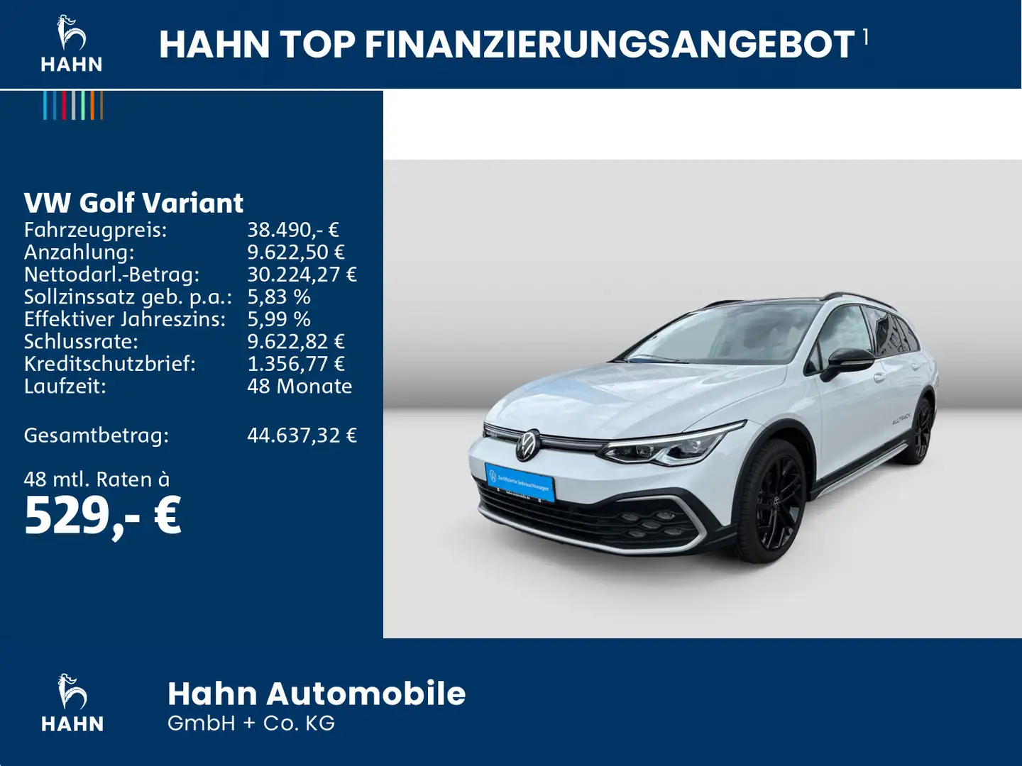 Volkswagen Golf Variant Golf VIII Variant Alltrack 2.0TDI DSG 4M AHK LED Weiß - 2