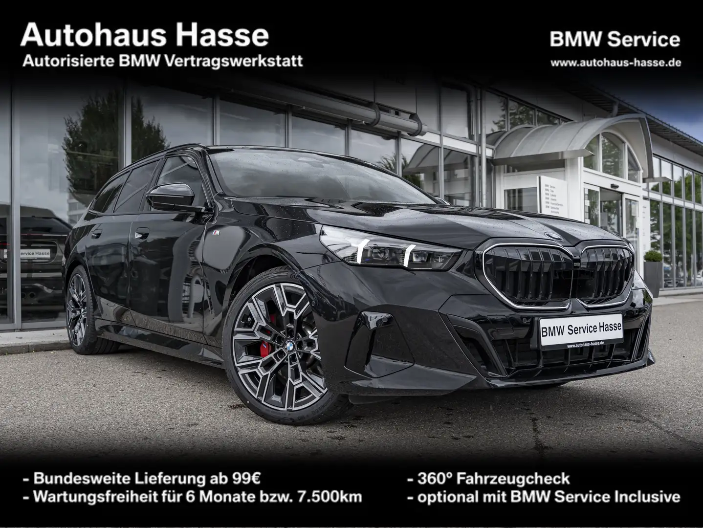 BMW 520 d Tour M-Sport Pro 20Z PANO H/K AHK DrAss adaLED Schwarz - 1