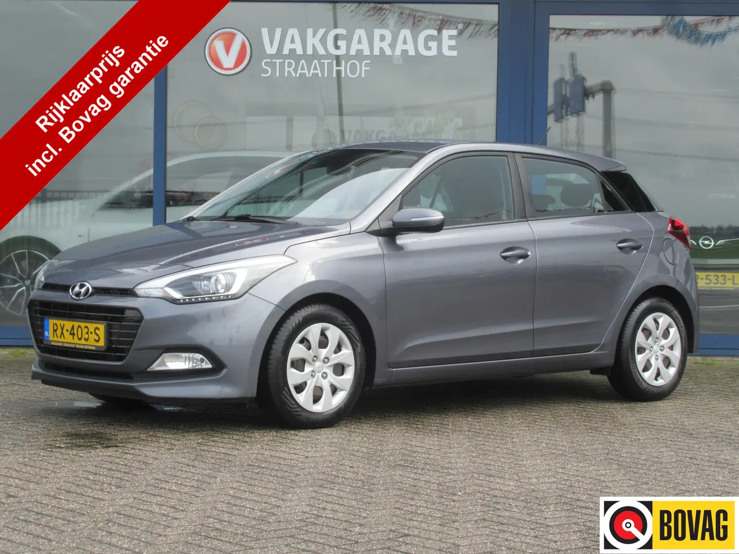 Hyundai i20 1.0 T-GDI i-Motion 5-Drs, Airco / Cruise control / Grau - 1