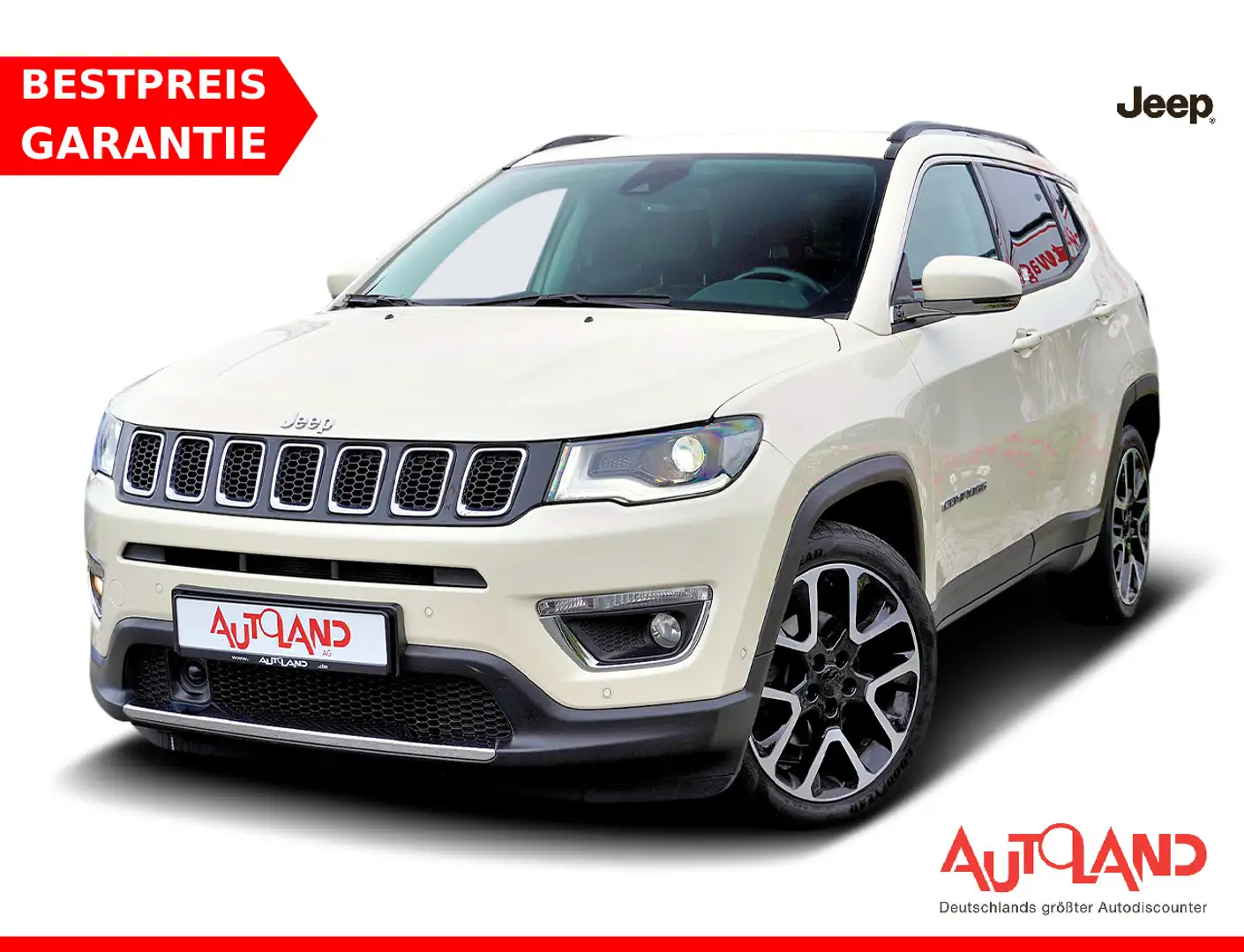 Jeep Compass 1.3 Limited Aut. Navi Klimaaut. Kamera Bianco - 1