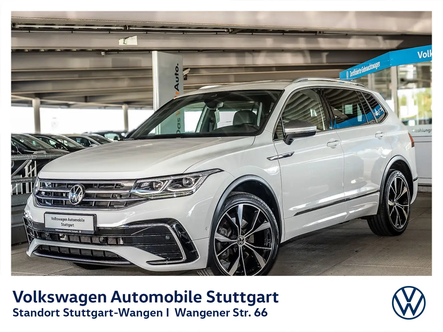 Volkswagen Tiguan Allspace R-Line 2.0 TDI DSG Navi Kamera A Weiß - 1