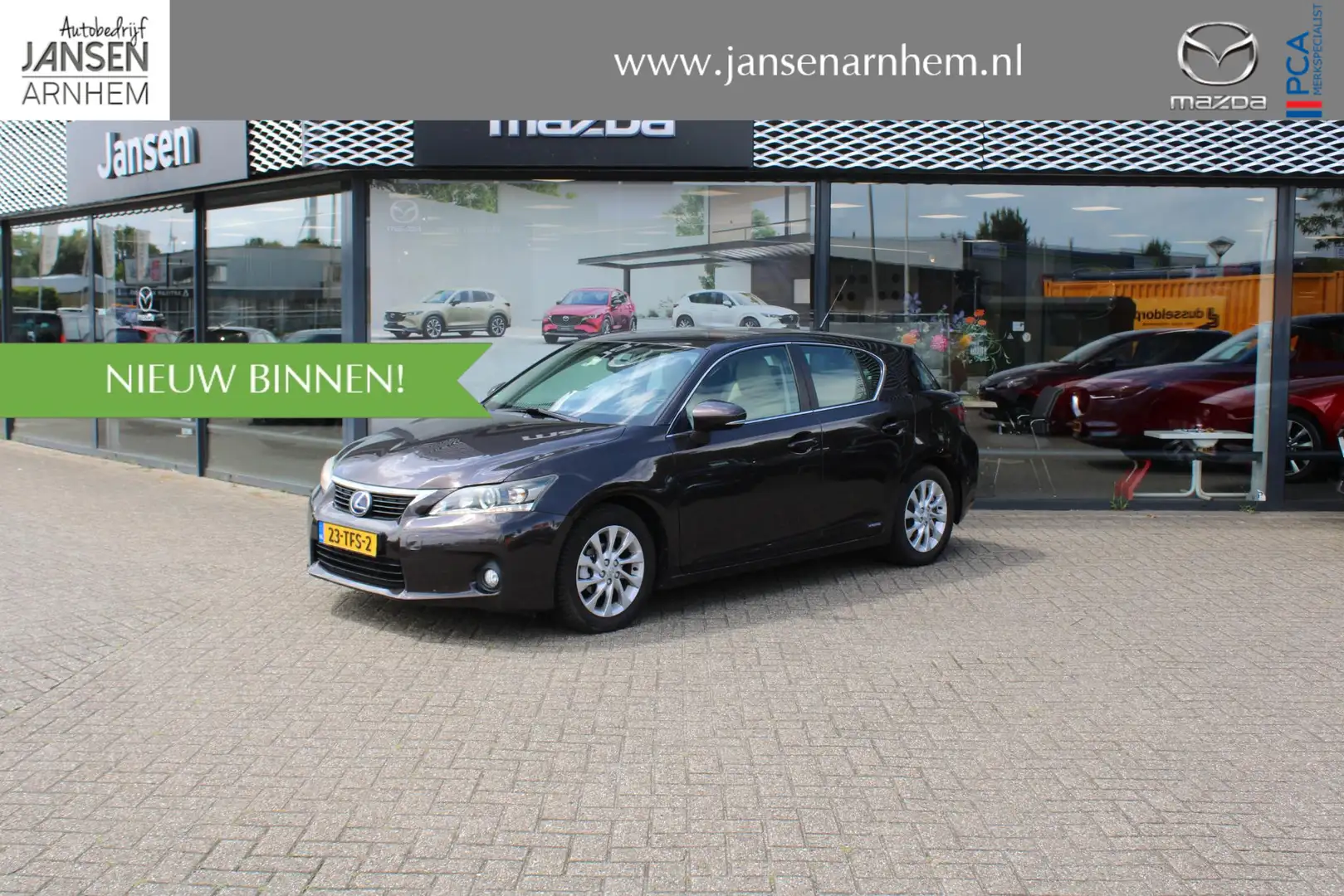Lexus CT 200h Hybrid , Automaat, Leder Beige/creme, Cruise, Clim Bruin - 1