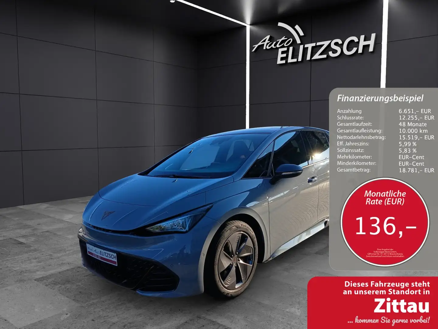 CUPRA Born LED Navi Pano ACC RFK 18" Grau - 1