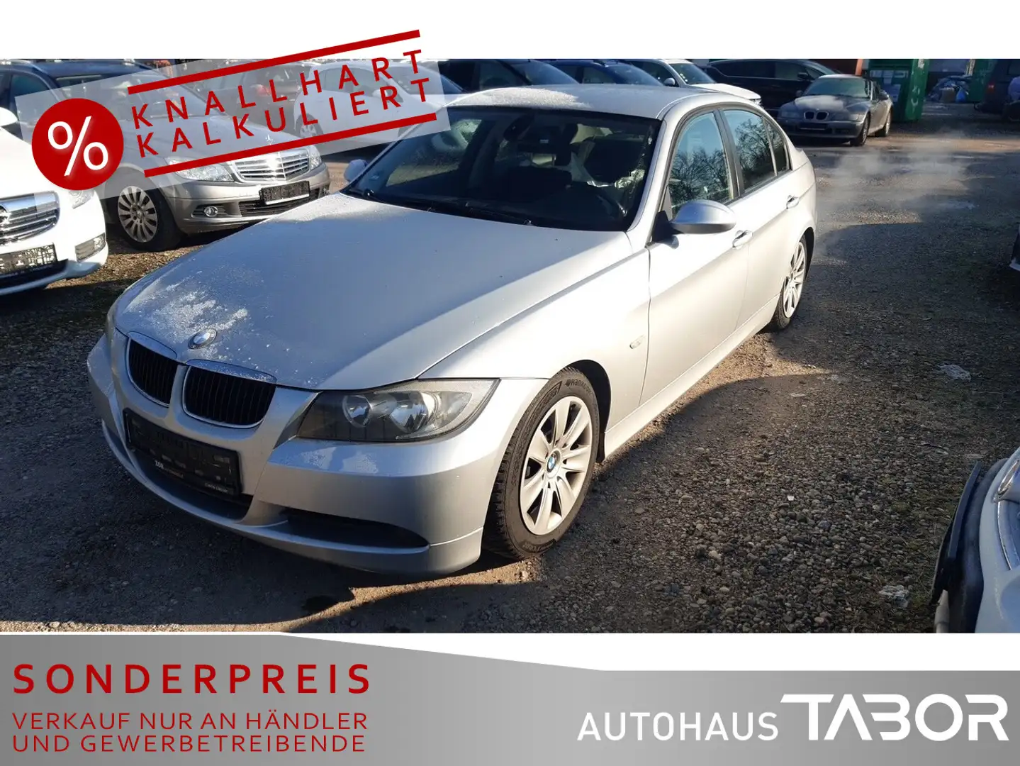 BMW 320 320i Limousine AHK Klimaauto. GRA Lichtaut. PDC Silber - 2