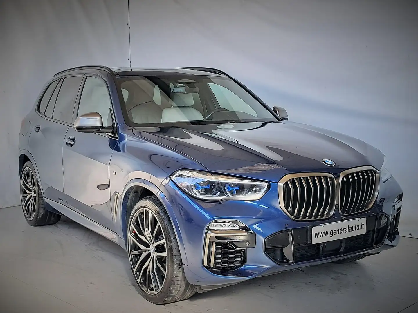 BMW X5 M 50i GANCIO TRAINO AUT / BMW SERVICE / DOPPIO TRENO Blu/Azzurro - 2