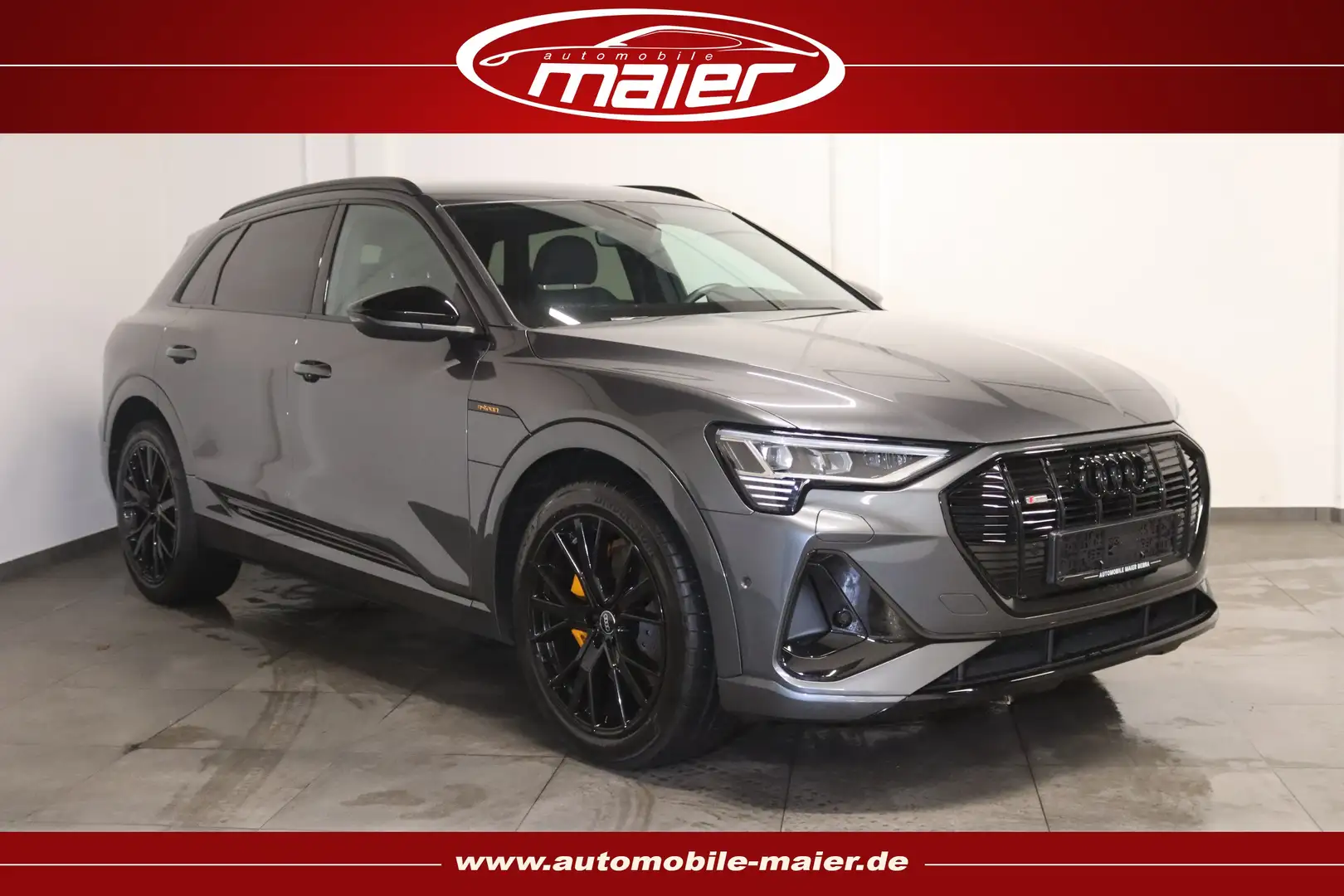 Audi e-tron 55 quattro S line Luft-NAV-KAM-LED-LUFT- Gris - 1