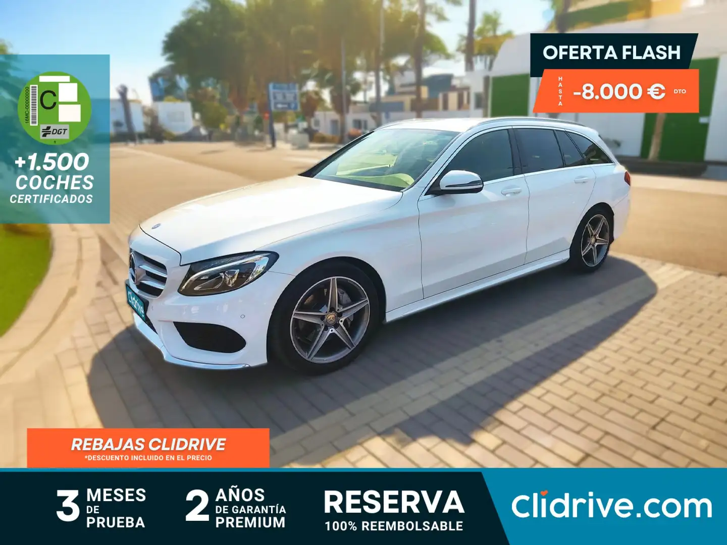Mercedes-Benz C 220 Estate 220d 4Matic 7G Plus Blanco - 1