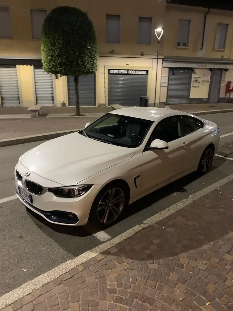 BMW 420 420d Coupe Sport Bianco - 1