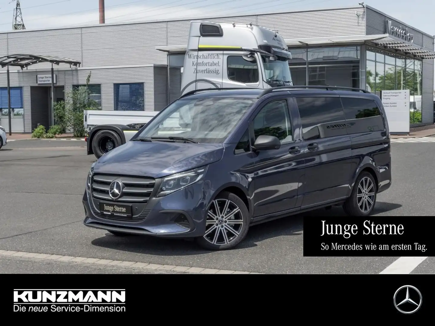 Mercedes-Benz Vito 124 CDI Tourer SELECT Lang Panorama Airmatic Blau - 1