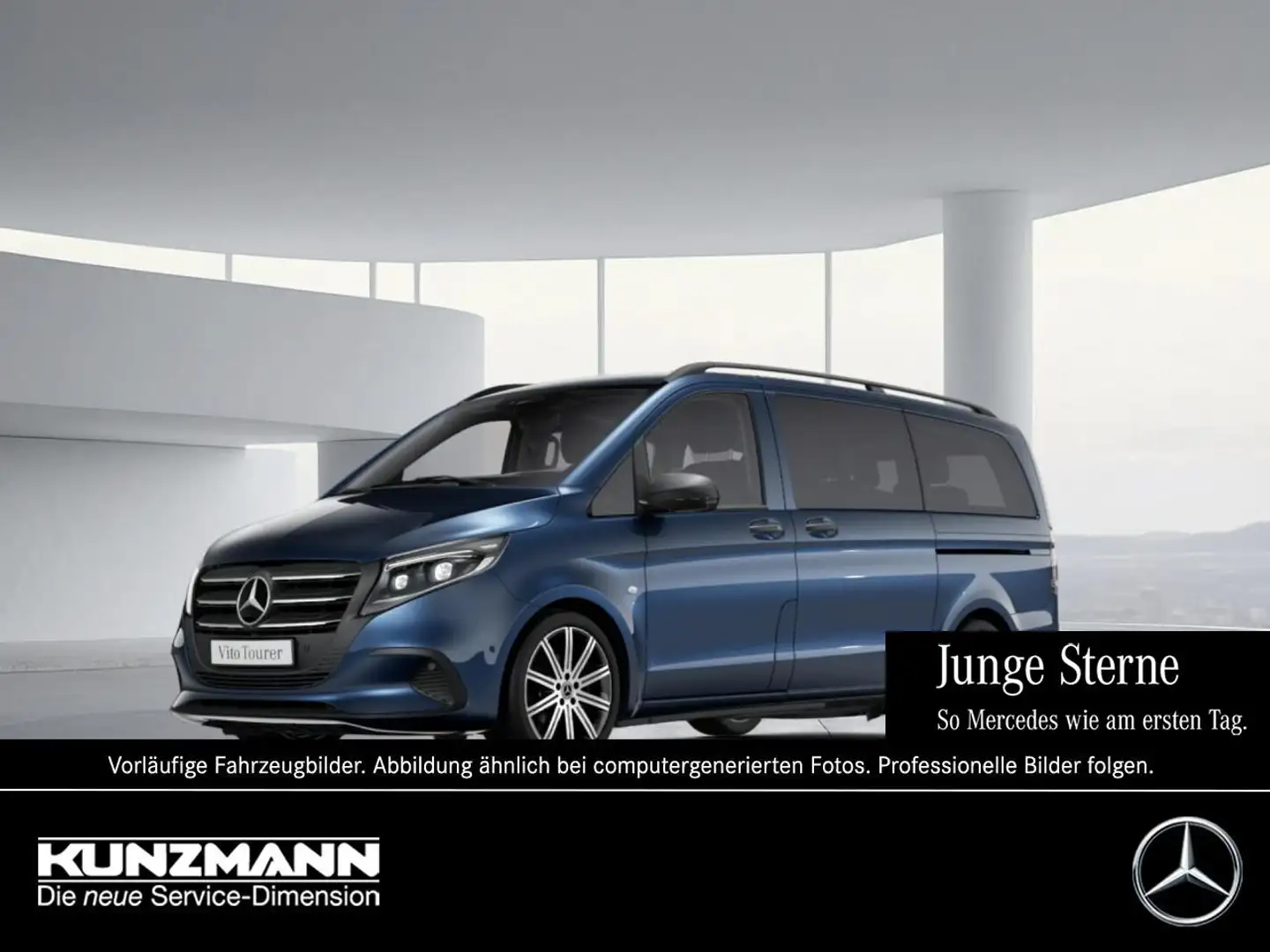 Mercedes-Benz Vito 124 CDI Tourer SELECT Lang Panorama Airmatic Blau - 1