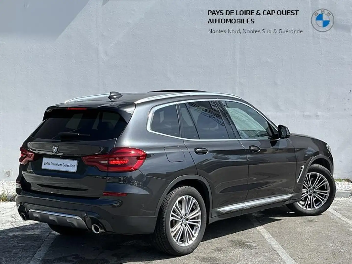 BMW X3 xDrive20dA 190ch Luxury Euro6d-T Gris - 2