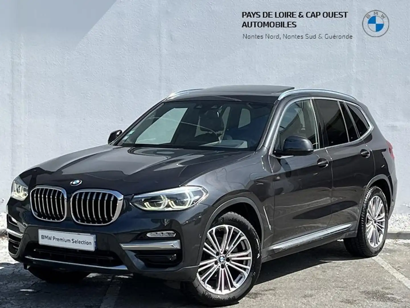 BMW X3 xDrive20dA 190ch Luxury Euro6d-T Gris - 1