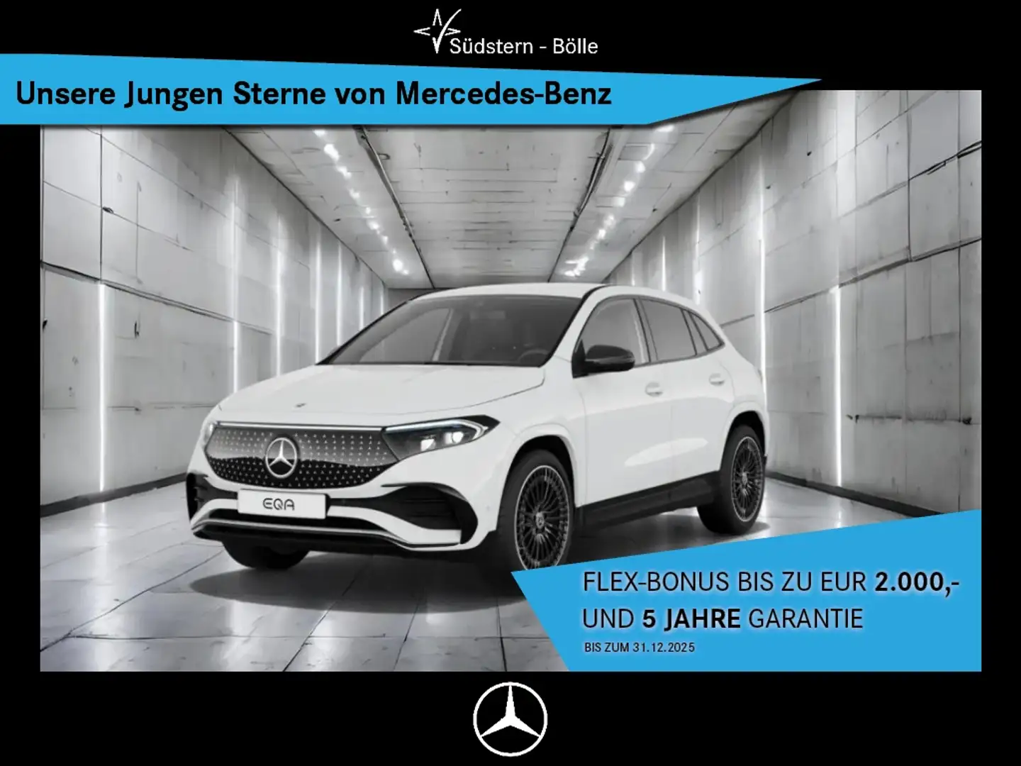 Mercedes-Benz EQA 350 4M +AMG+SHZ+AMBIENTE+AHK+KAMERA+NIGHTP. Weiß - 1