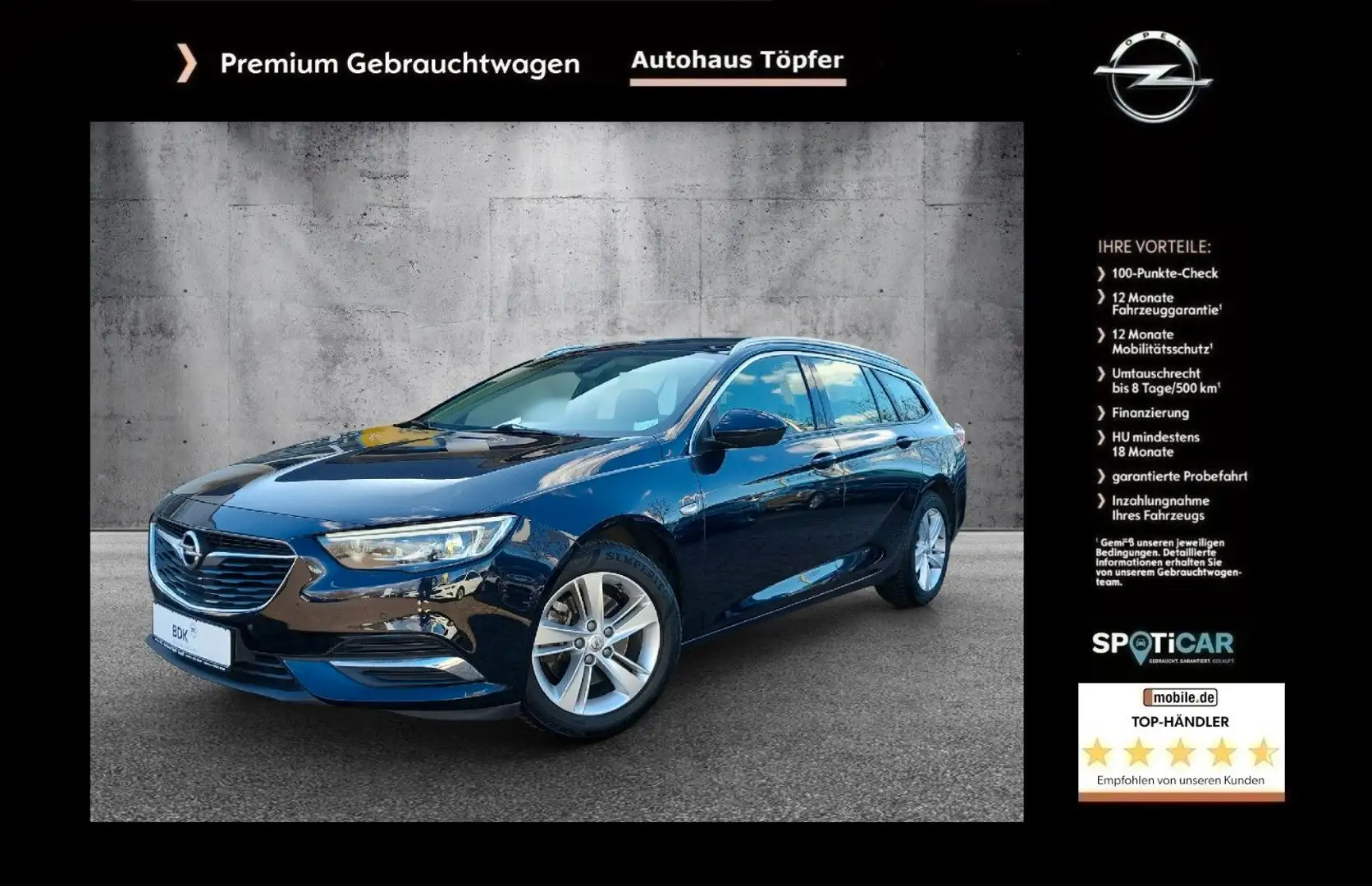 Opel Insignia B ST Premium "Innovation" 1-Hand/Radar Blau - 1