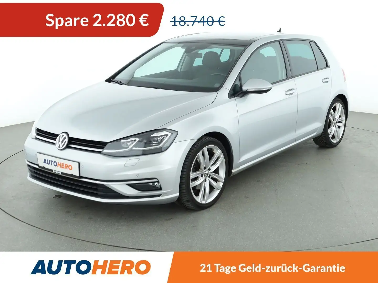 Volkswagen Golf 1.5 TSI ACT Highline BlueMotion Aut.*NAVI*PDC* Gris - 1