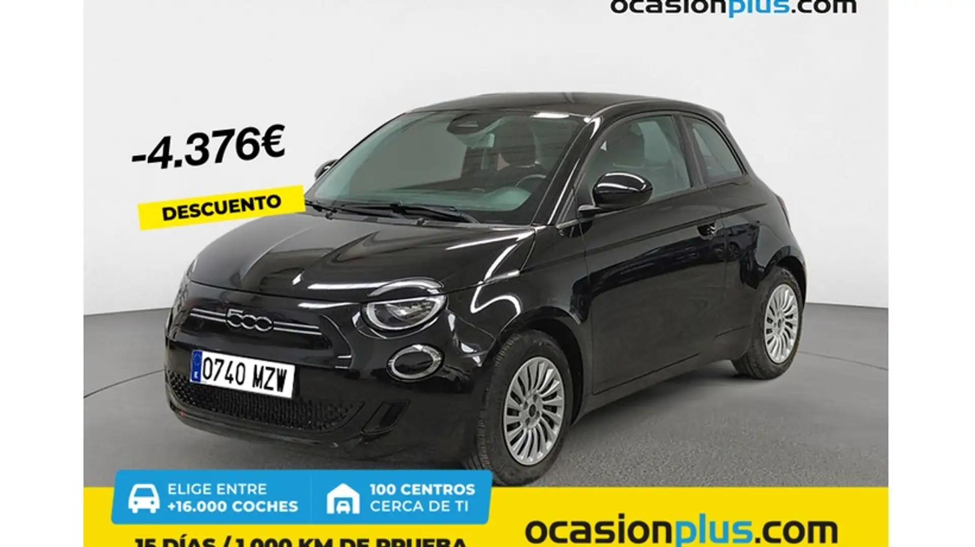 Fiat 500e Action 70KW Negro - 1