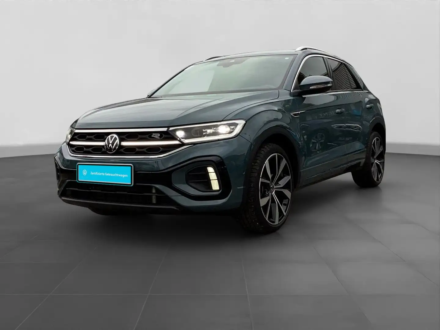 Volkswagen T-Roc 2.0 TDI DSG R-LINE LM19 AHK KAMERA MATRIX Blau - 2