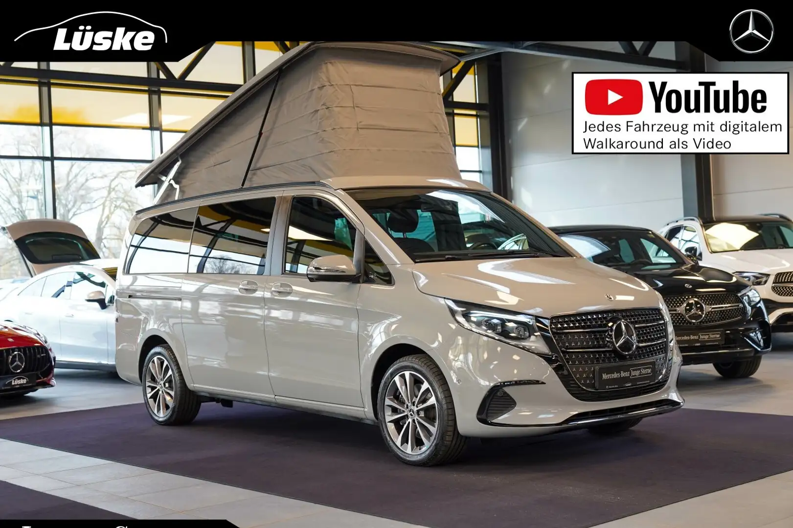 Mercedes-Benz V 250 Marco Polo 250 d alpingrau Leder 360° Standheizu Grau - 1