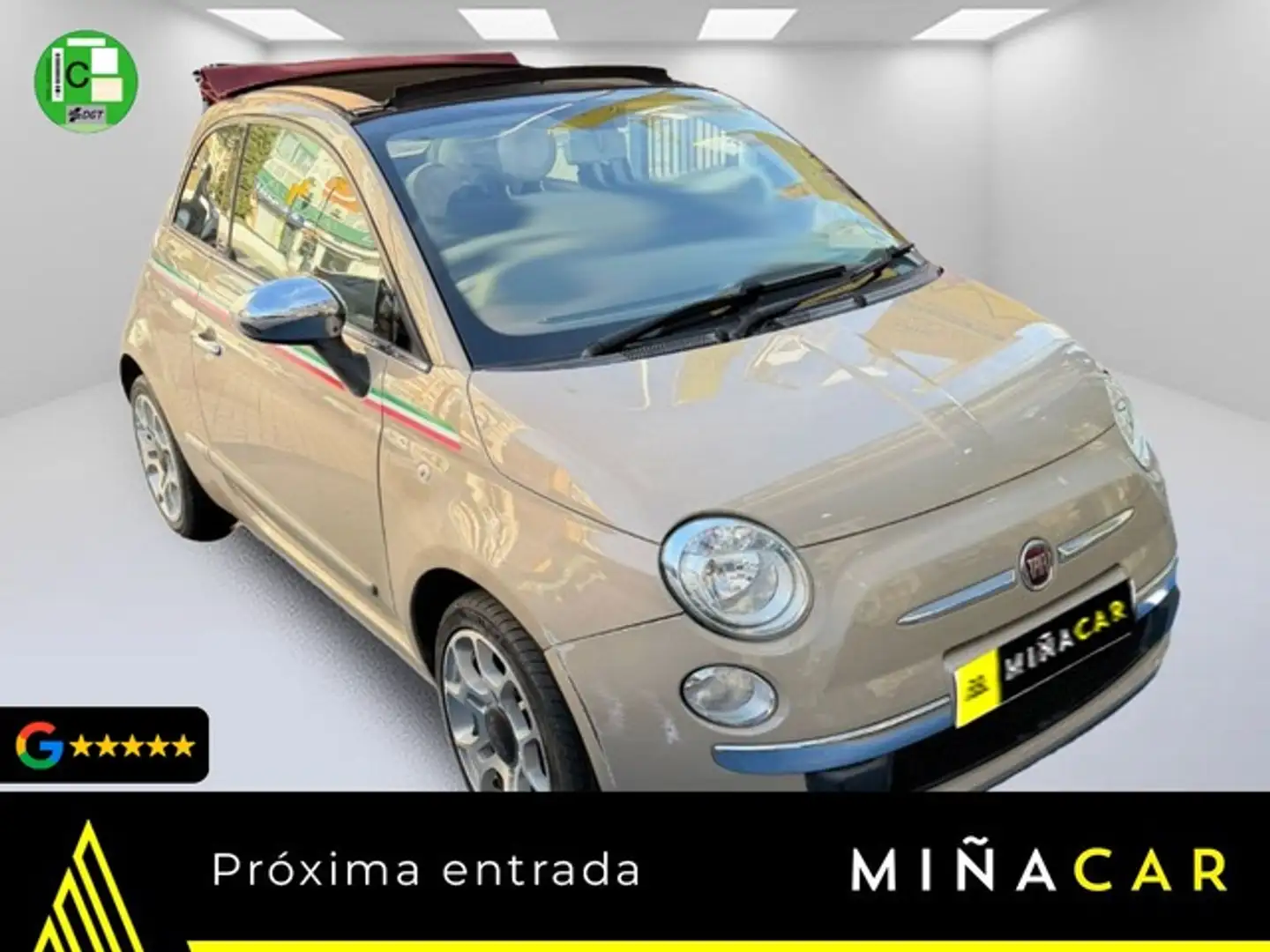 Fiat 500C 1.2 S Marrón - 1