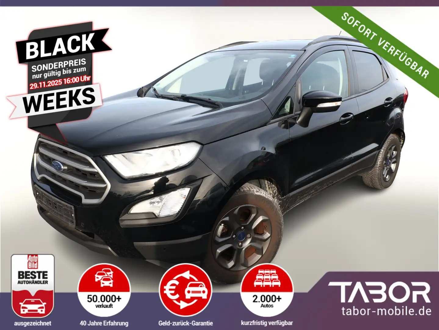 Ford EcoSport 1.0 EcoBoost 125 Trend PDC PrivG LM16Z Schwarz - 1