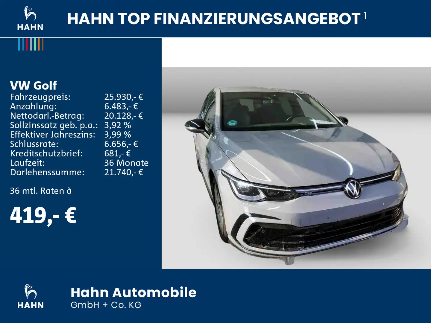 Volkswagen Golf VIII 1.5TSI R-Line Black Style Cam LED-Plus Grau - 2