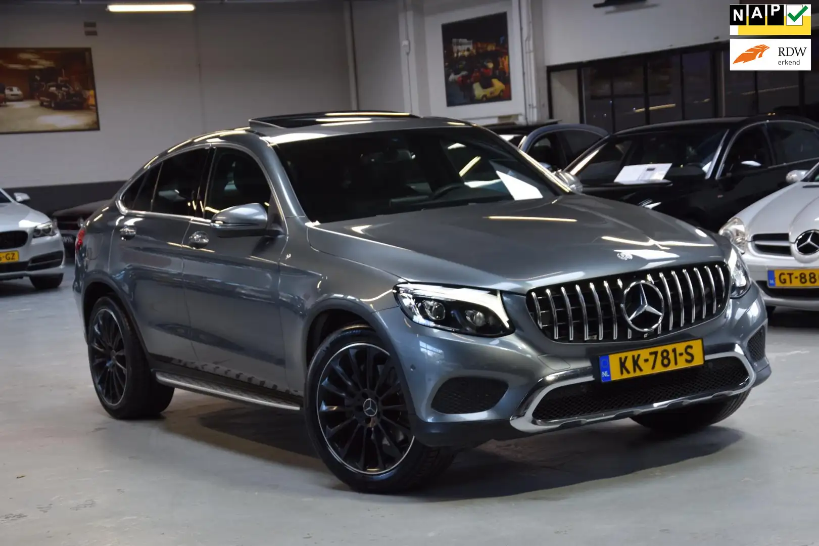 Mercedes-Benz GLC 250 Coupé 4MATIC Ambition Navi|Half/Leder|Org.NL|Schui Gris - 1
