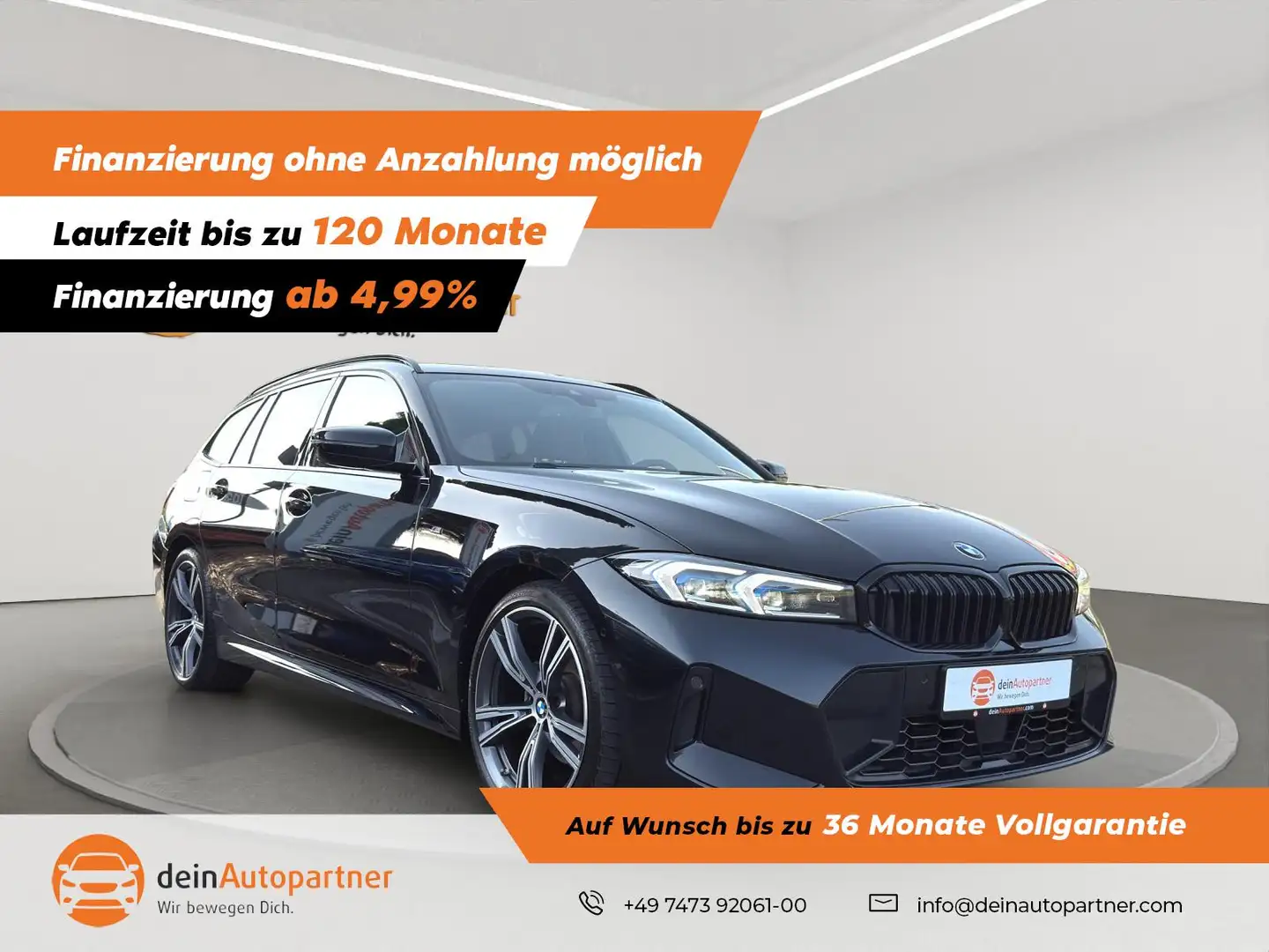 BMW 320 d xDrive M Sport LED/LEDER/ACC/SIDE/LANE/WIDESCREE Schwarz - 1