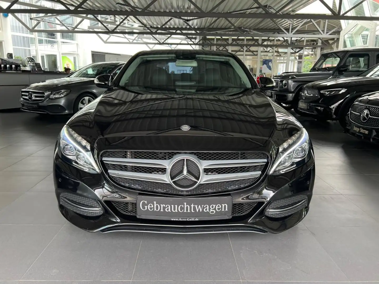 Mercedes-Benz C 180 +Avantgarde+Navi+MBeam+Totw+PTS+SHZ Negro - 2