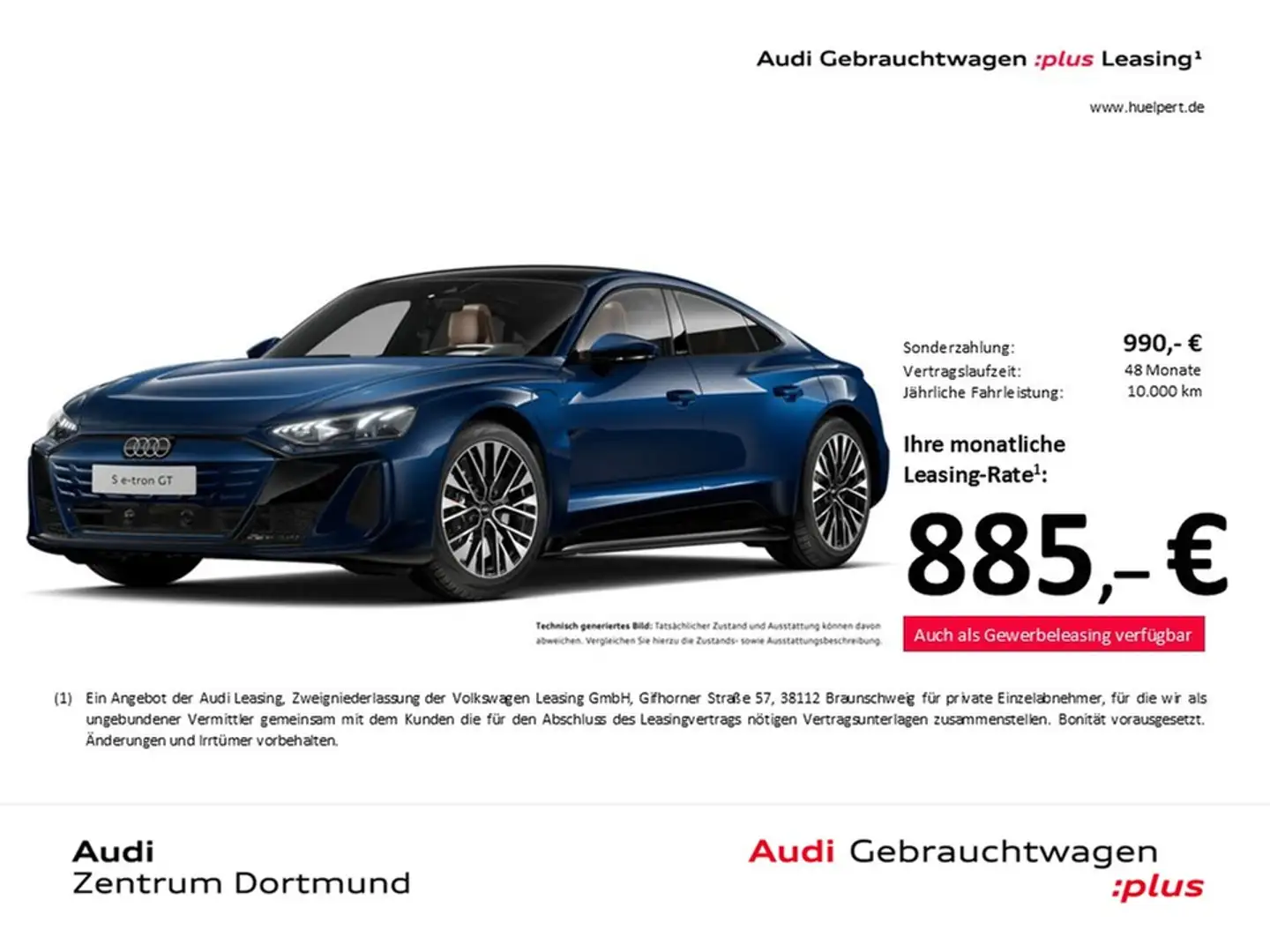 Audi e-tron GT quattro PANO B&O 360°CAM ACC LM20 Blau - 1