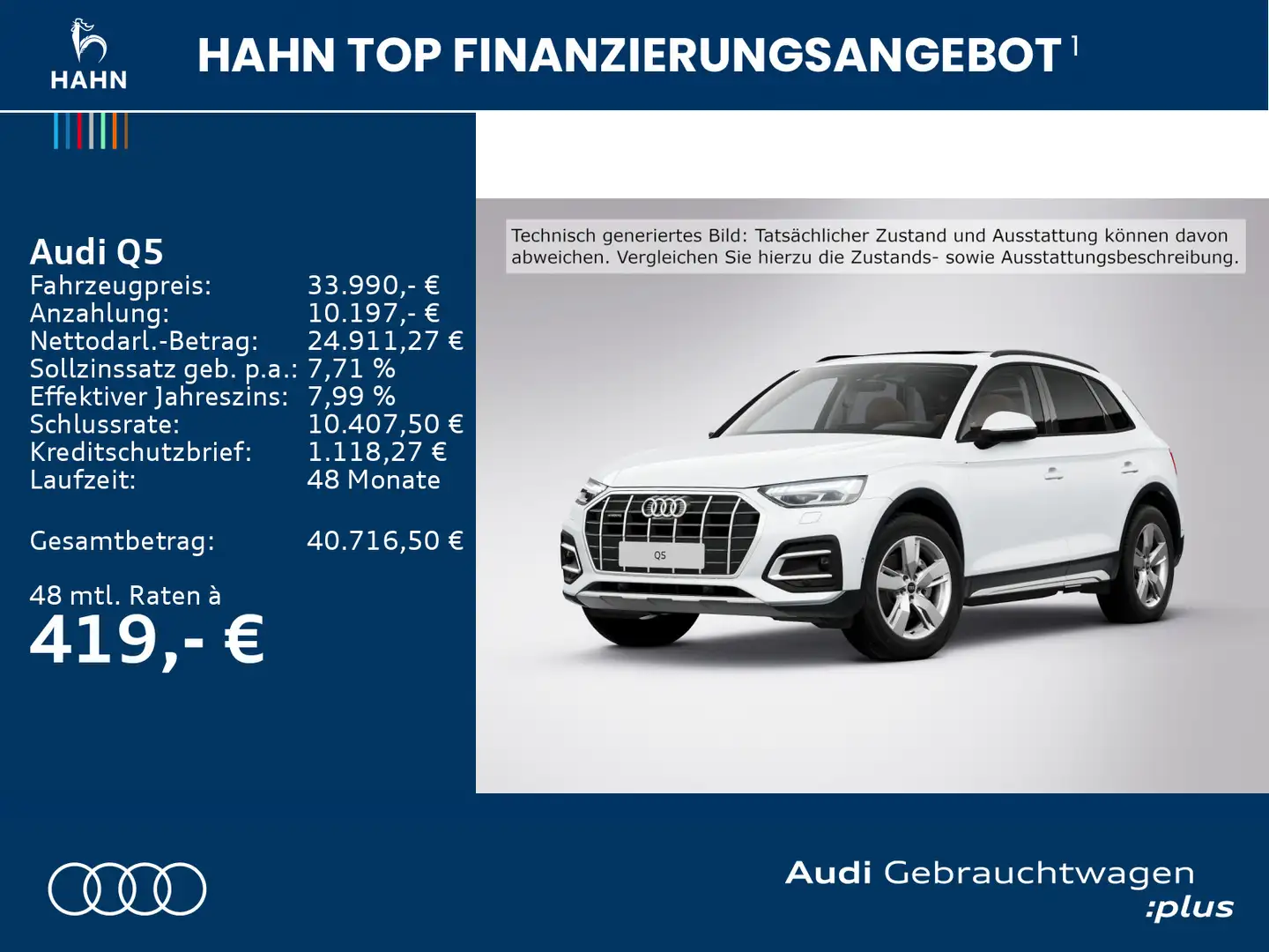 Audi Q5 40TDI quattro S-tronic Matrix Pano 360° Leder Blanc - 2