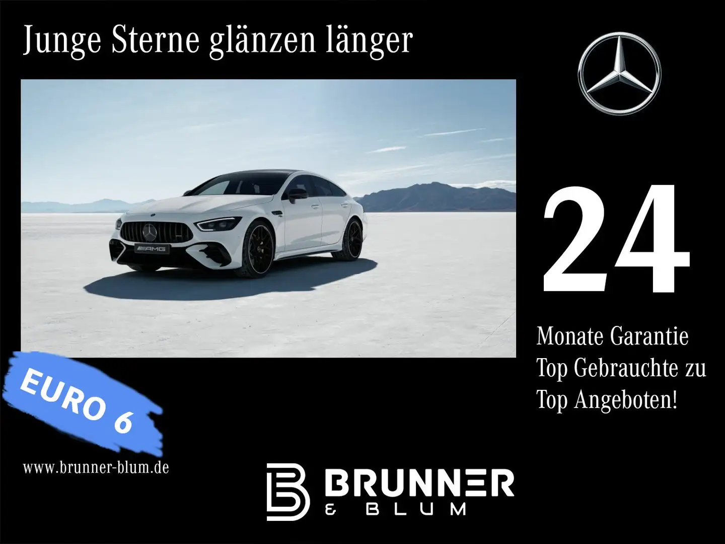 Mercedes-Benz AMG GT GT 53 4M+ Pano,Carbon,Burmester,2xNight,HUD,360° Blanc - 1