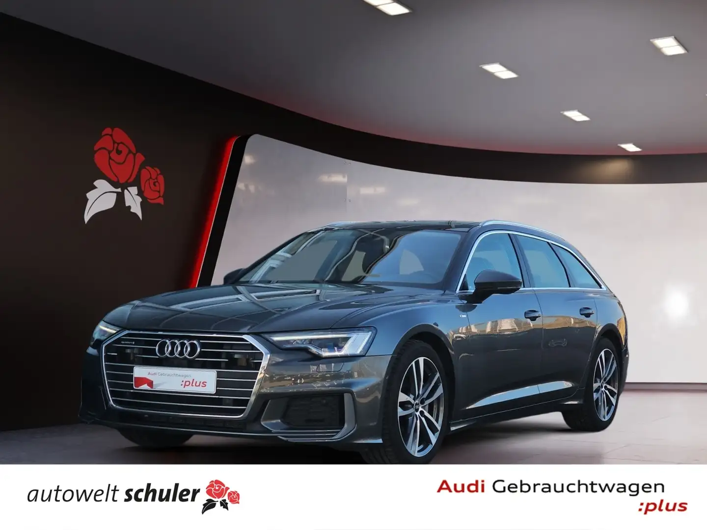 Audi A6 Avant 50 3.0 TDI quattro S-line AHK RFK 360° Navi Grijs - 1